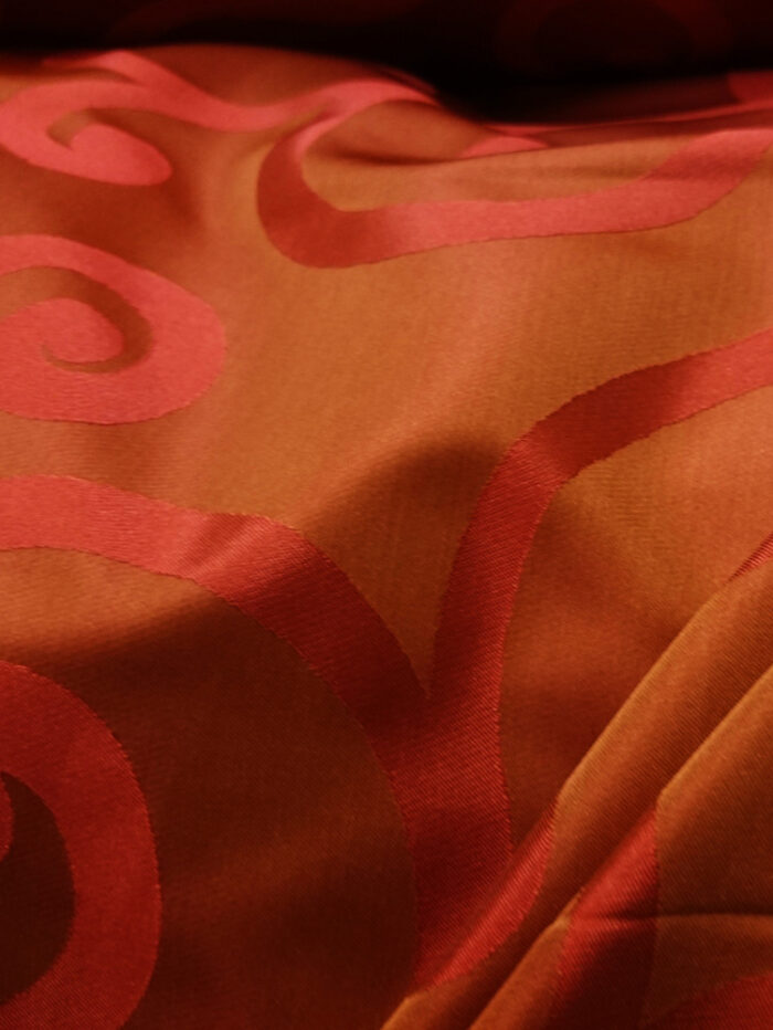 Turuncu fon perde modelleri