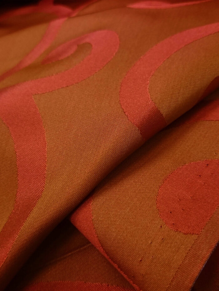 Turuncu fon perde modelleri