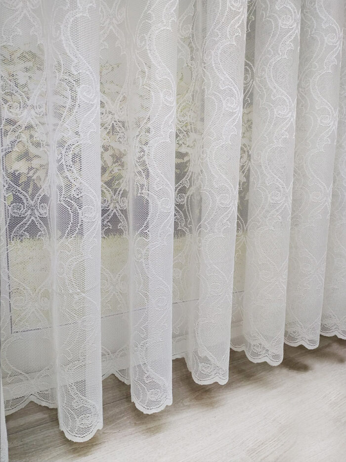 beyaz düz tül perde