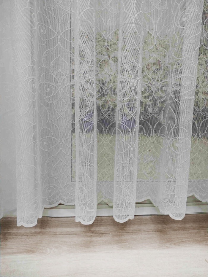 beyaz düz tül perde