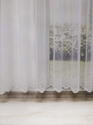 beyaz düz tül perde