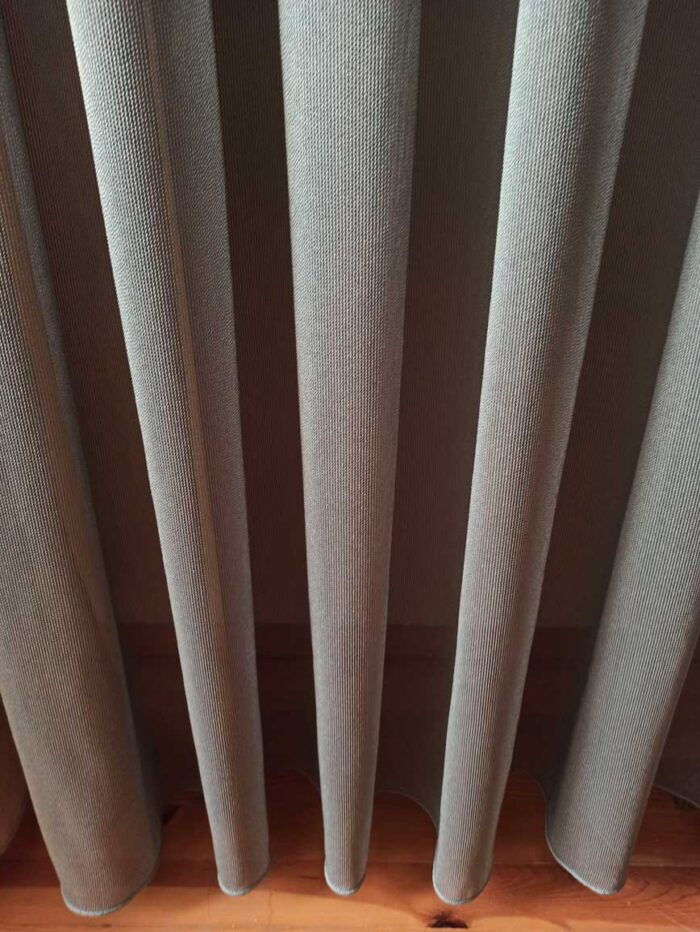 Açık gri düz tül perde modelleri