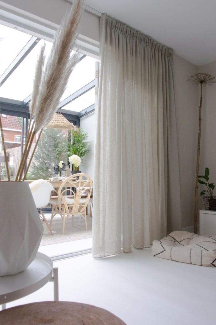 Krem keten tül perde modelleri ve fiyatları