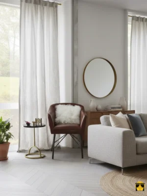 Kalın çicgili tül perde fiyatları