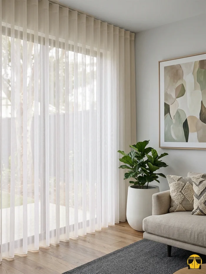 İpeksi ve Ağır Döküm: "Dökümlü" kumaş teknolojisi sayesinde camda asla hafif veya uçuşan bir görüntü sergilemez; aşağıya doğru muntazam, dolgun bir "sütun" gibi iner.