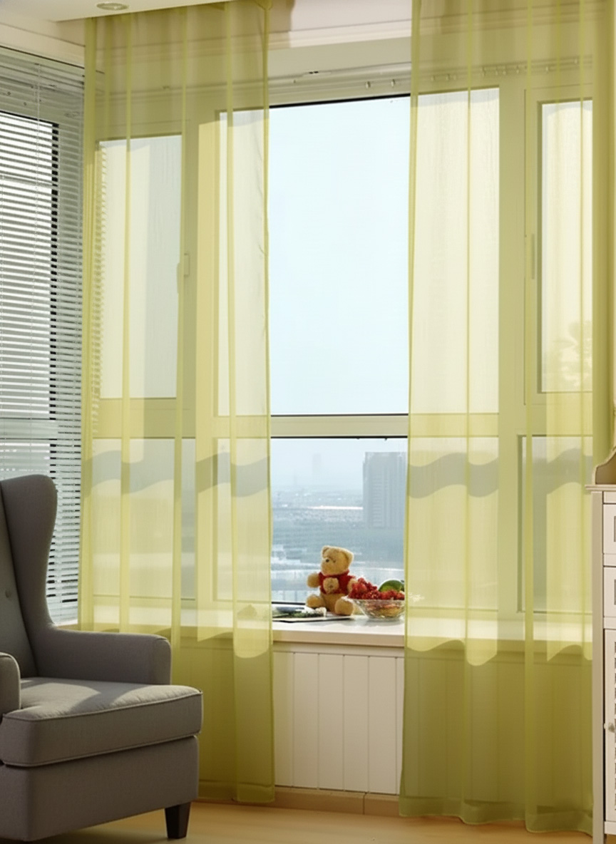 Sarı Tül Perde fiyatları