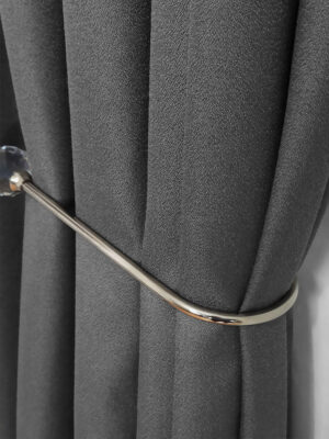 gri renkli düz fon perde