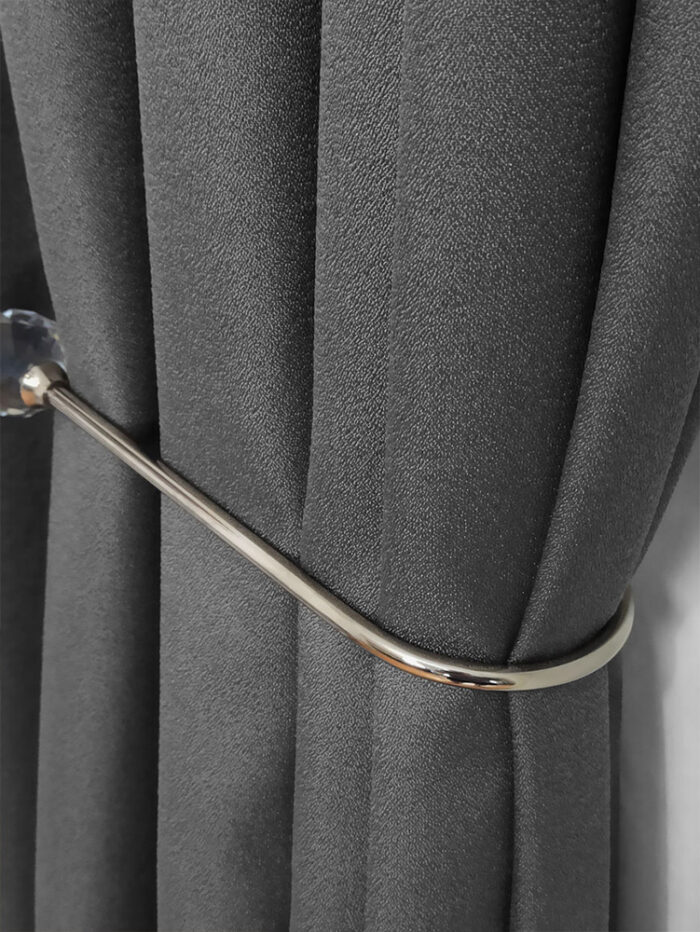 gri renkli düz fon perde