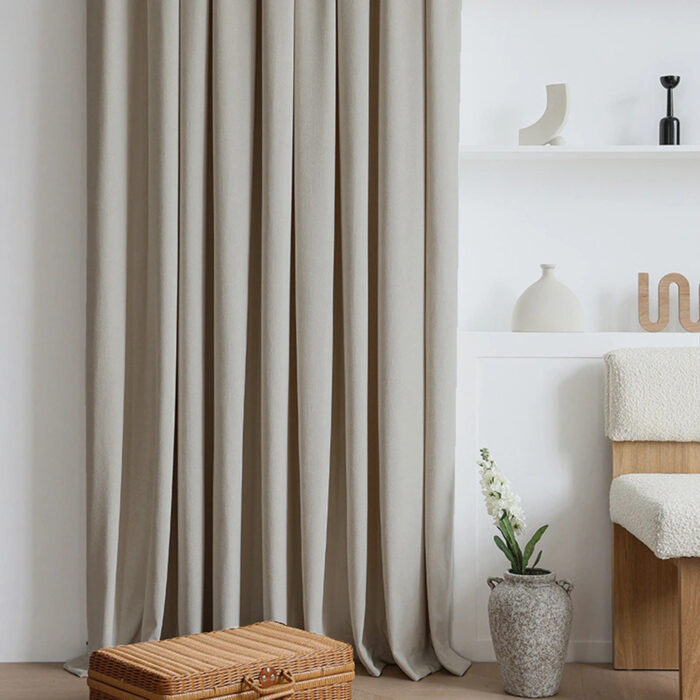 Bej fon perde modelleri