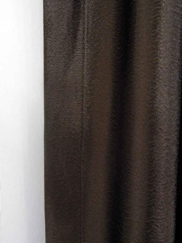 kahvereni saten fon perde