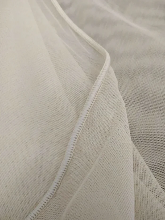 koyu krem tül perde