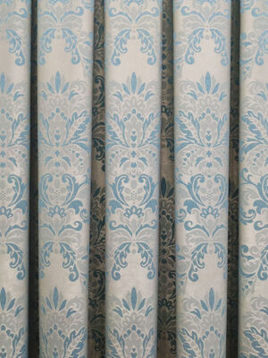 Mavi fon perde modelleri