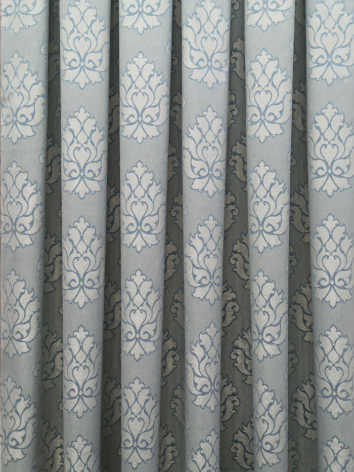 Mavi fon perde modelleri