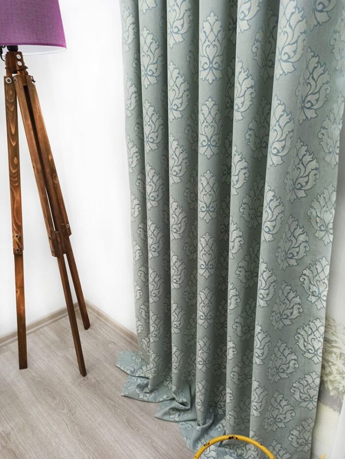 Mavi fon perde modelleri