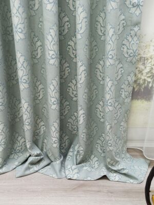 Mavi fon perde modelleri