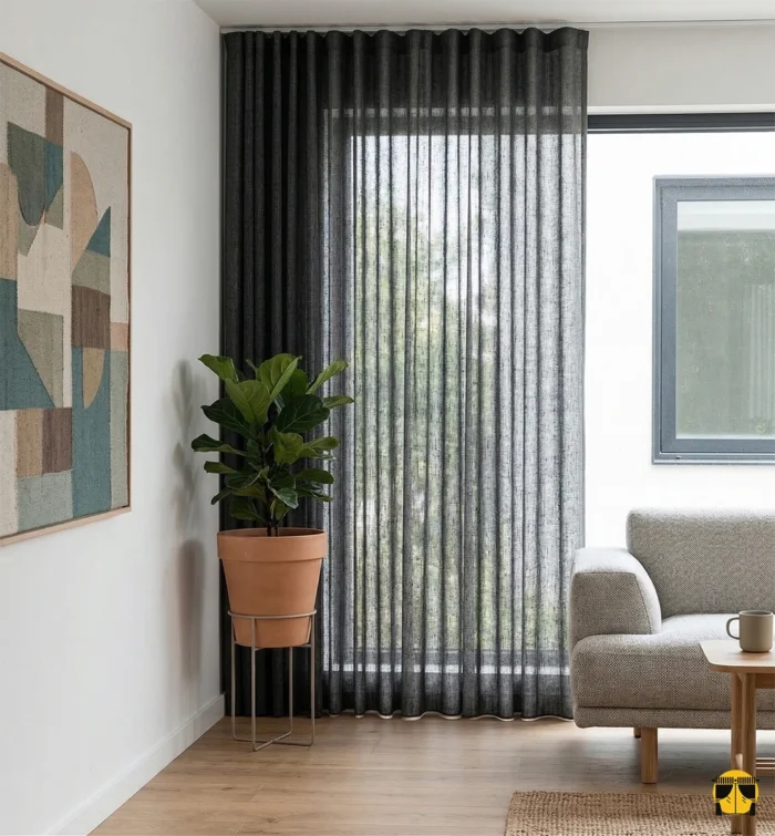 Evinizde "sıradan" tüllerin dışına çıkmak, pencerelerinize hem sanatsal bir derinlik hem de "butik bir tasarım" havası katmak istiyorsanız, siyah şantuk desenli keten tül perde modelleri