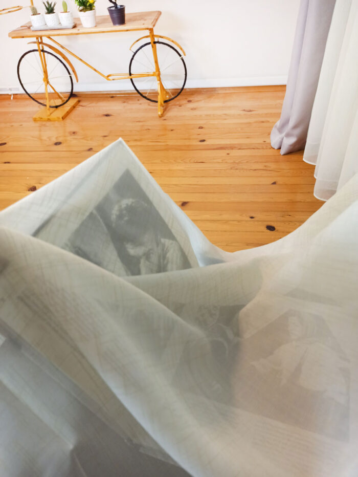 yeşil tül perde modelleri