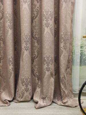 Kahverengi fon perde modelleri