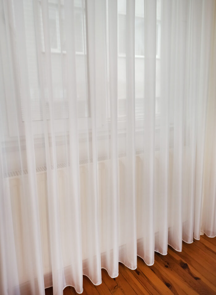 beyaz tül perde modelleri