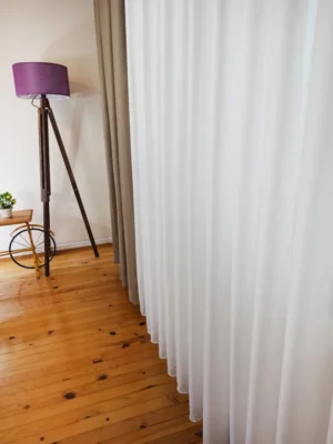 beyaz tül perde modelleri