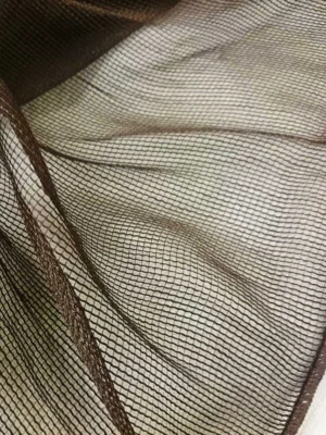 kahverengi düz tül perde modelleri