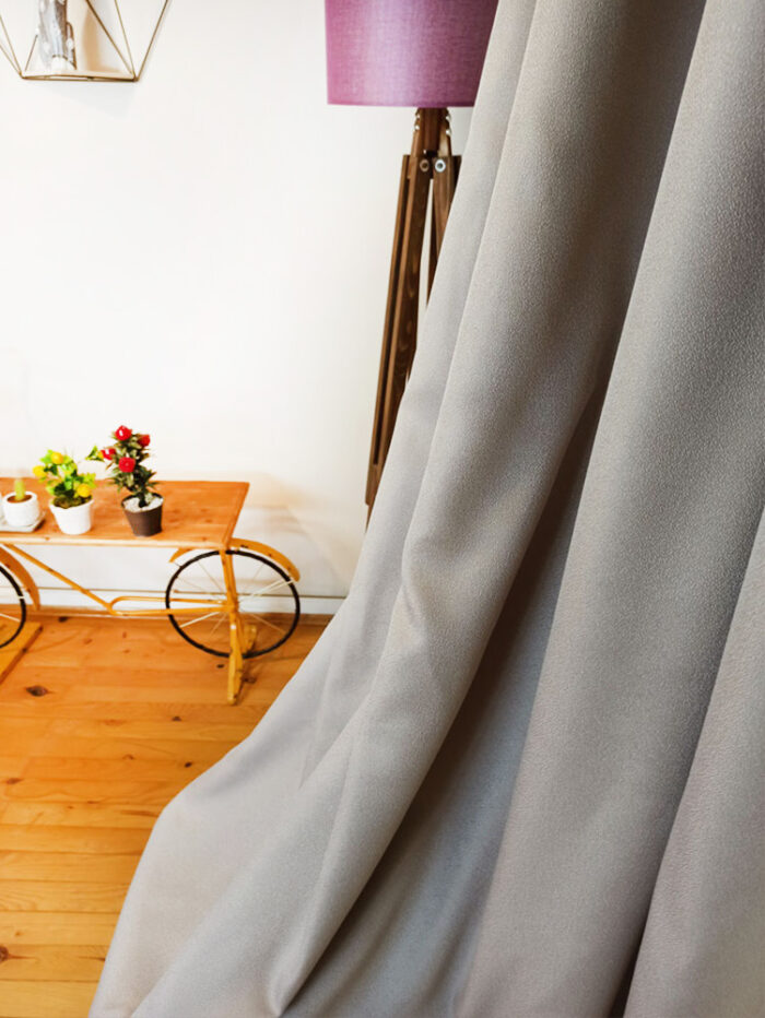 vizon renkli düz fon perde