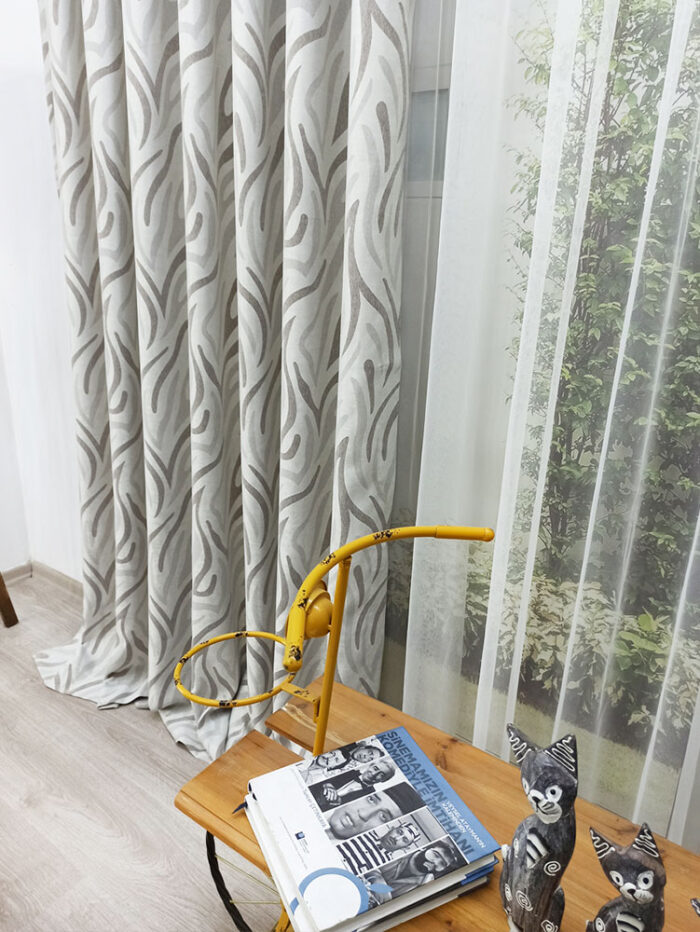 Giri kahve fon perde