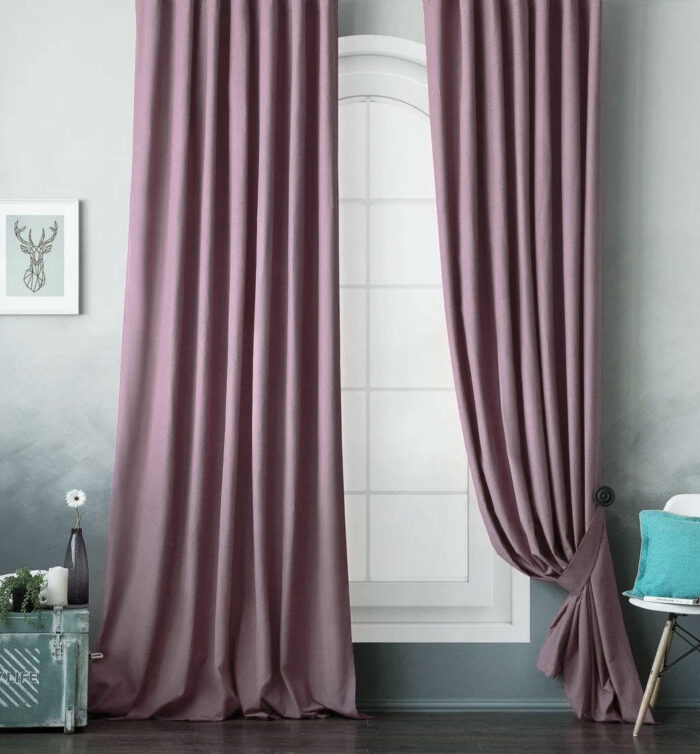 Açık Mor rengi fon perde çeşitleri