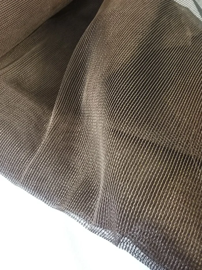 kahverengi düz tül perde modelleri