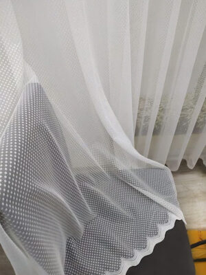 beyaz düz tül perde