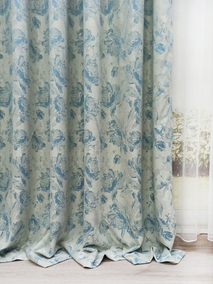 Mavi perde modelleri