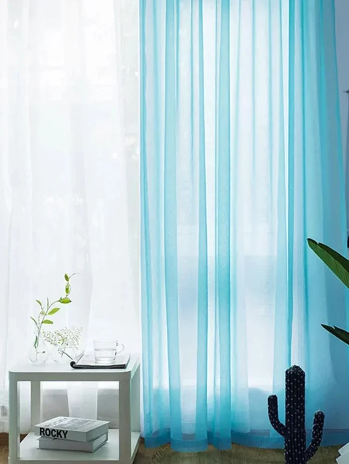 mavi tül perde modelleri fiyatları