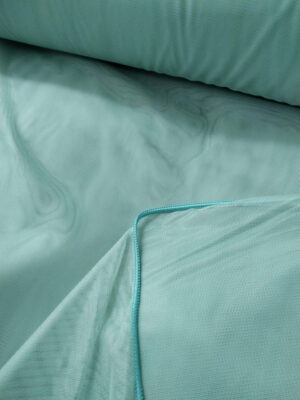 Mavi renkli düz tül perde