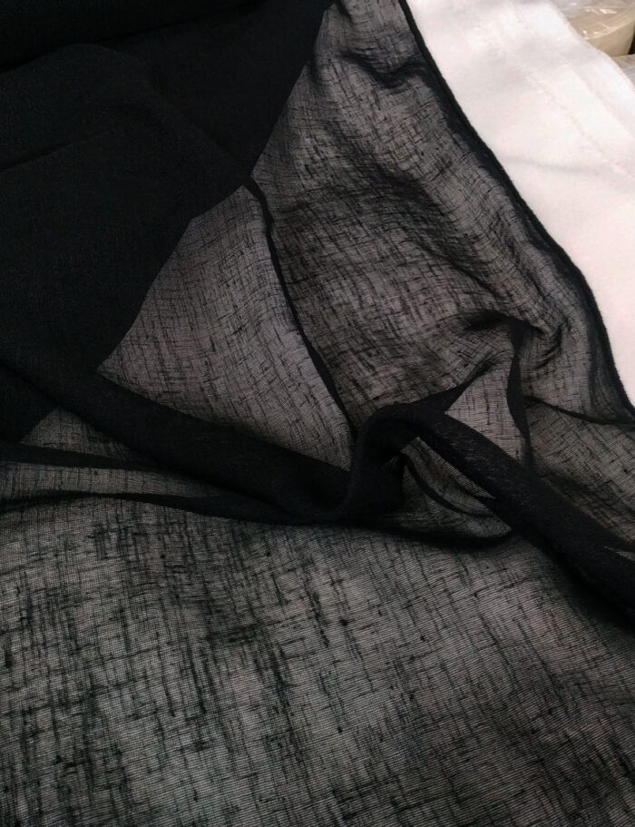 siyah tül perde modelleri