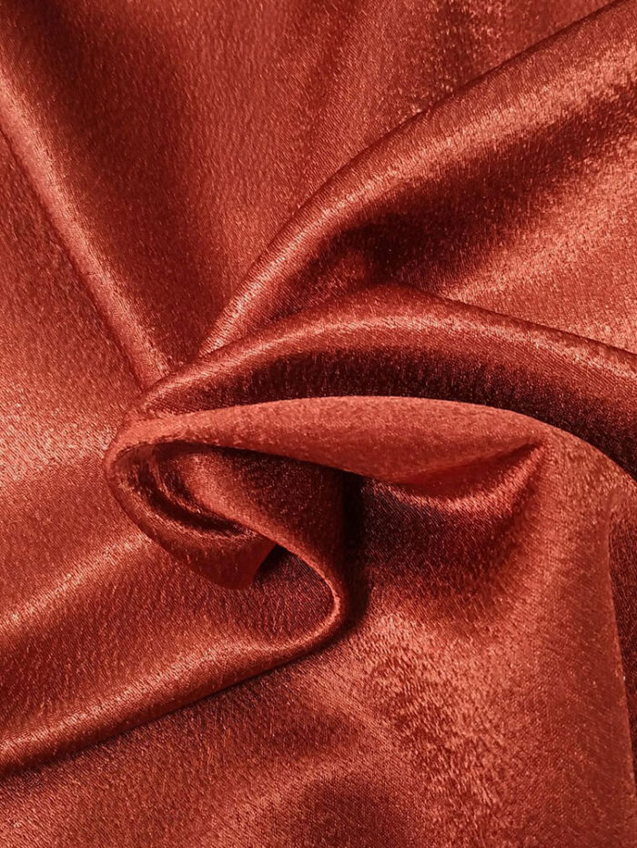 Kremit saten parlak fon perde