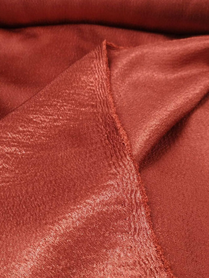 Kremit saten parlak fon perde