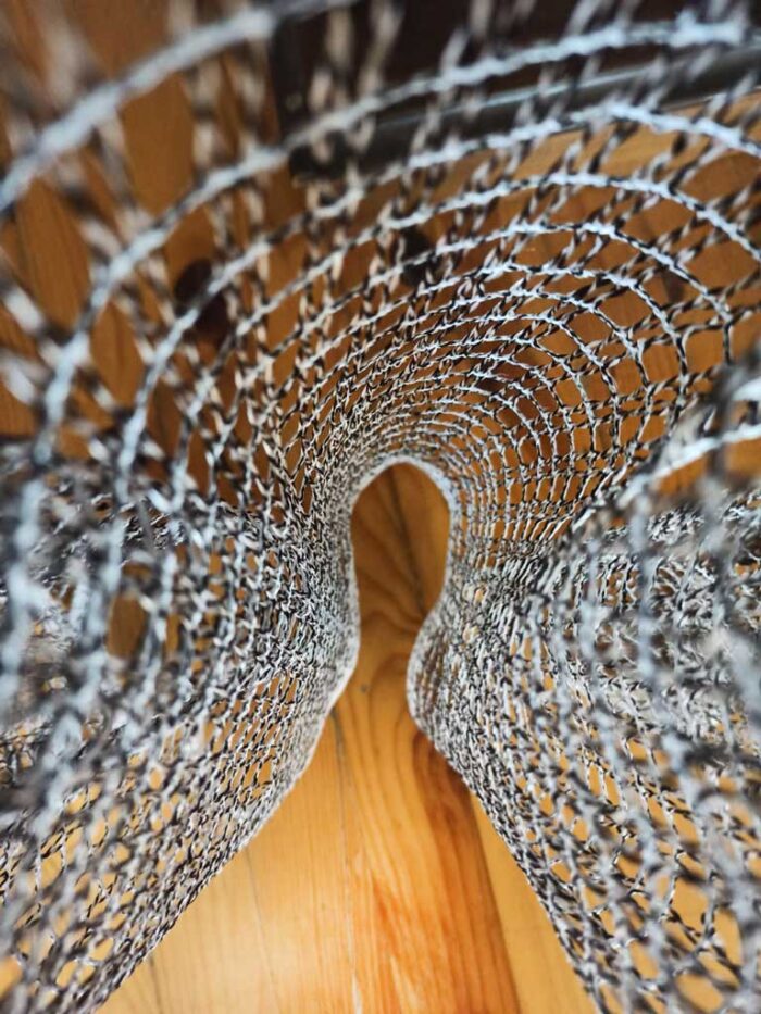 siyah beyaz gri file tül perde