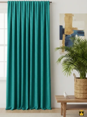 turkuaz rengi uygun fiyatlı fon perde