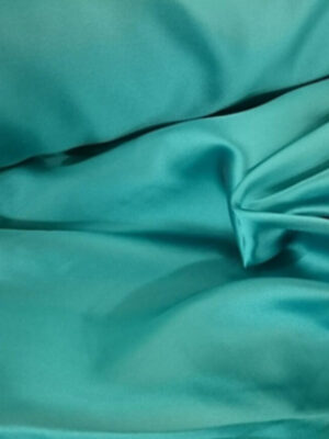 Saten Turkuz Mavi fon perde