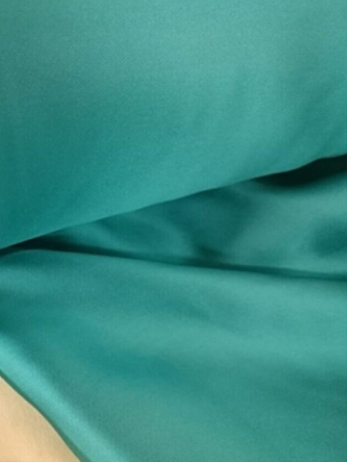 Saten Turkuz Mavi fon perde