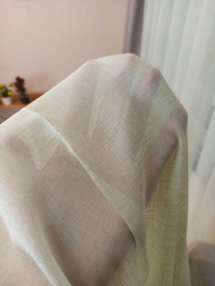 yeşil tül perde modelleri