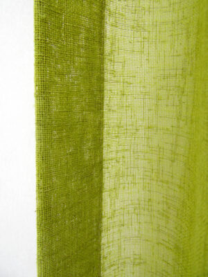 yeşil keten tül perde