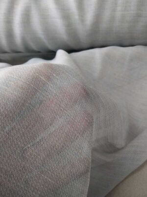 Açık gri keten tül