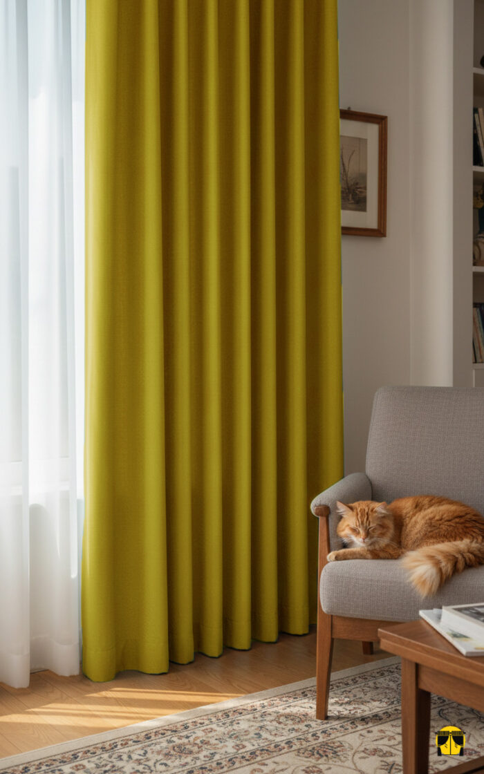 Diamond hardal sarısı fon perde