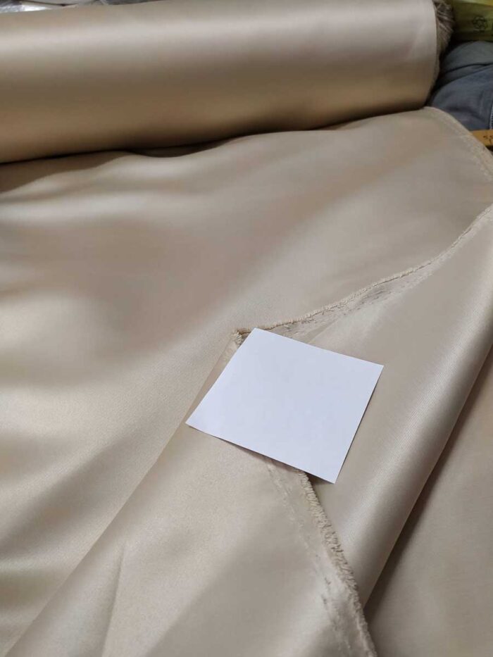 bej krem saten fon perde