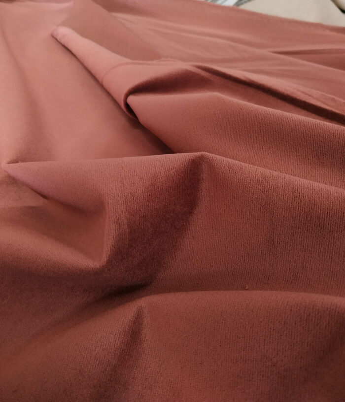 Kadi̇fe Dokulu Fon Perde - Ki̇remi̇t Kırmızı (5)