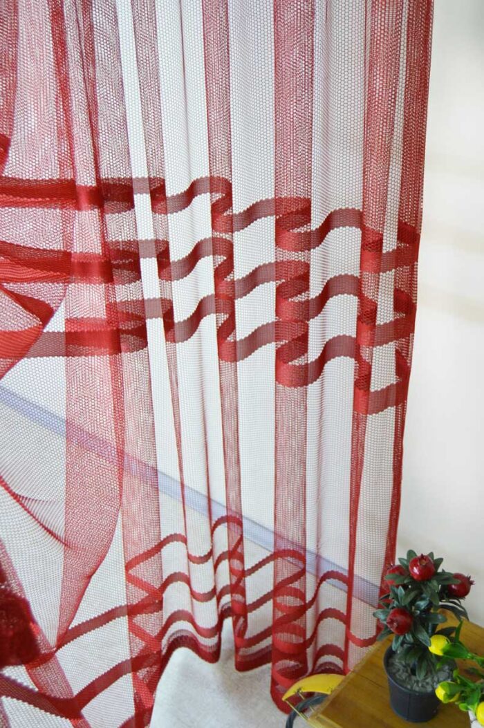 kırmızı yatak odası tül çeşitleri