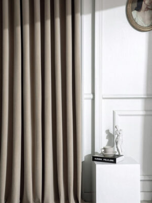 bej rengi krem perde modelleri