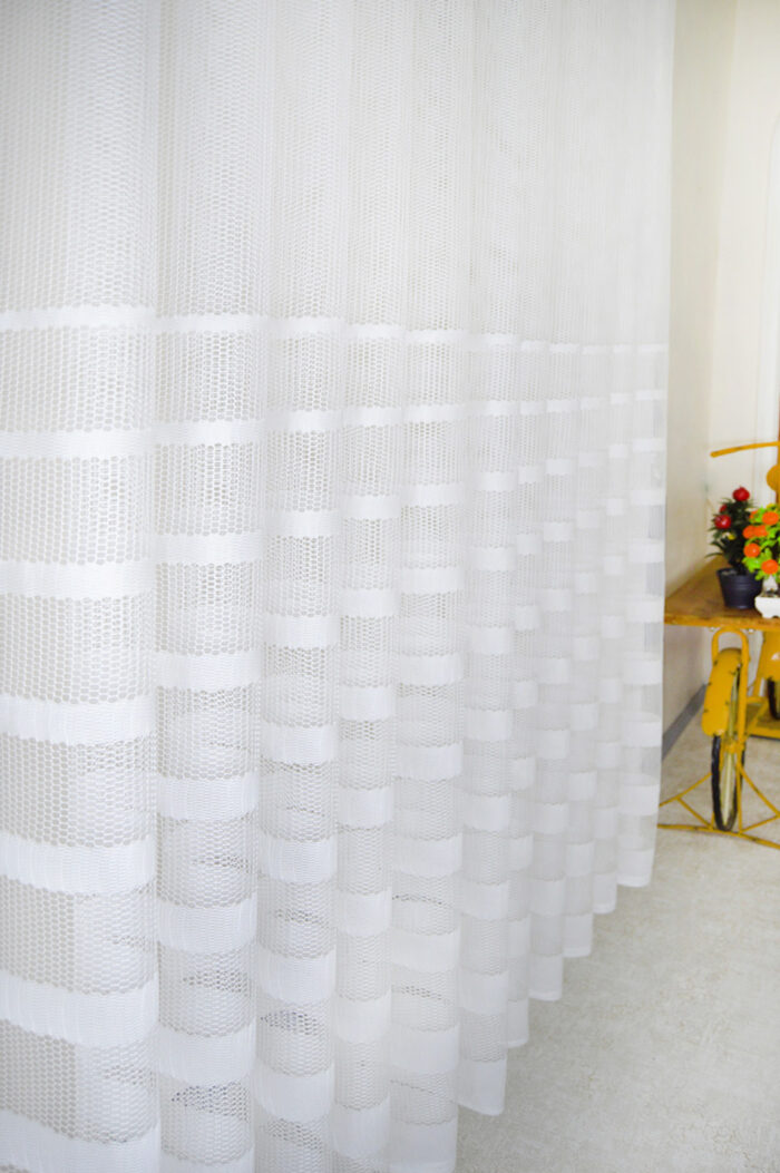 beyaz tül perde modelleri