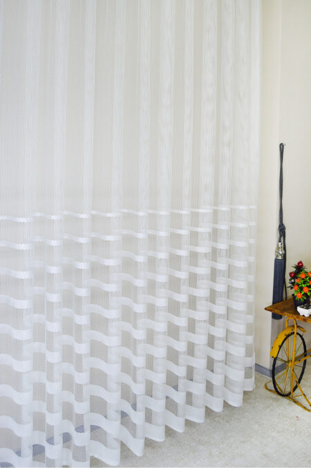 beyaz tül perde modelleri